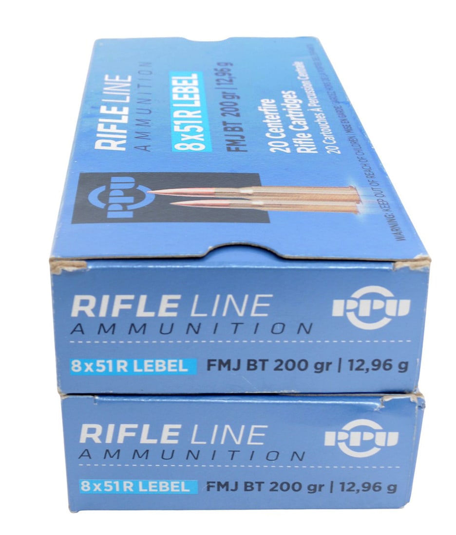 PPU 8x51R Lebel Lot of 40 Rds. (A2G) (1 of 3)