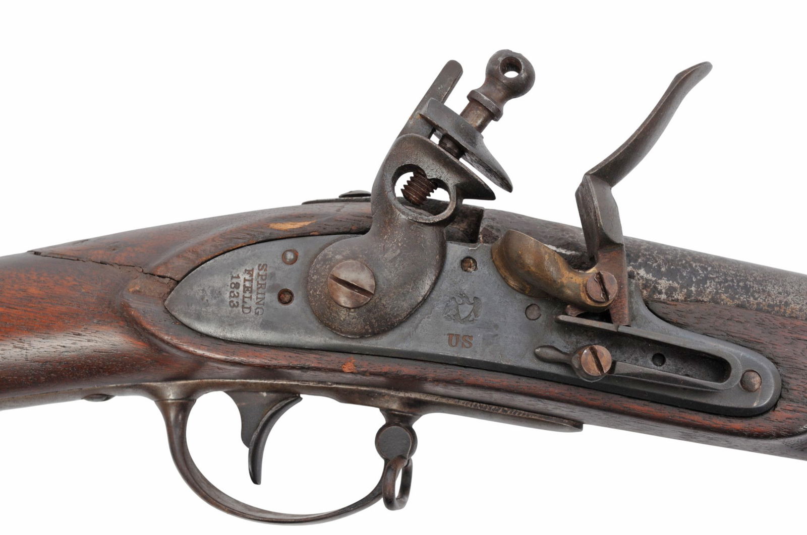 US Military Model 1816 Springfield .69 caliber Flintlock Musket - Antique - no FFL necessay (A1) - 3