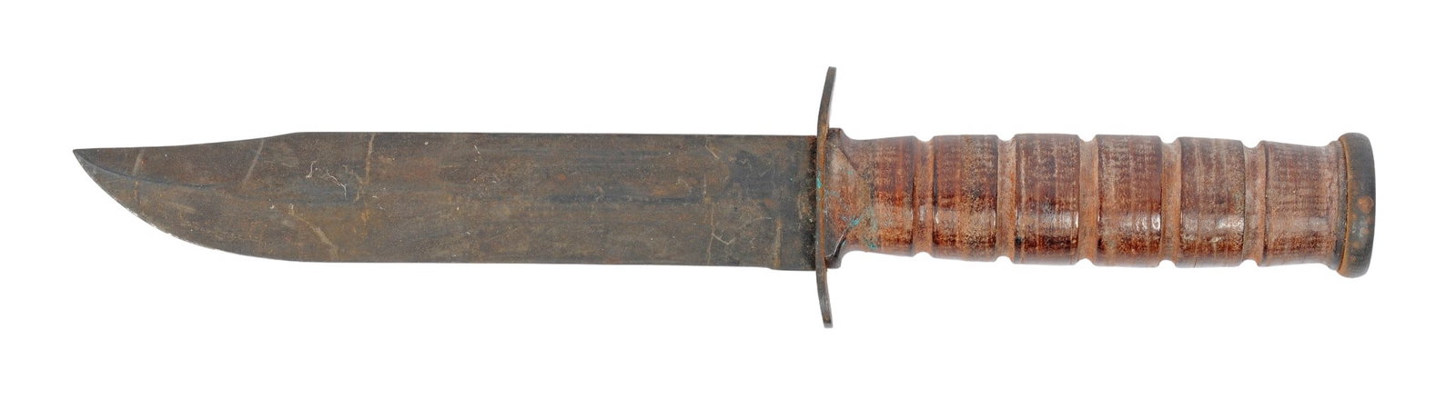 US Navy WWII era Mark 2 Fighting Knife (K2C): This US Navy WWII era Mark 2 Fighting Knife is in good condition though it needs a good cleaning. No sheath.