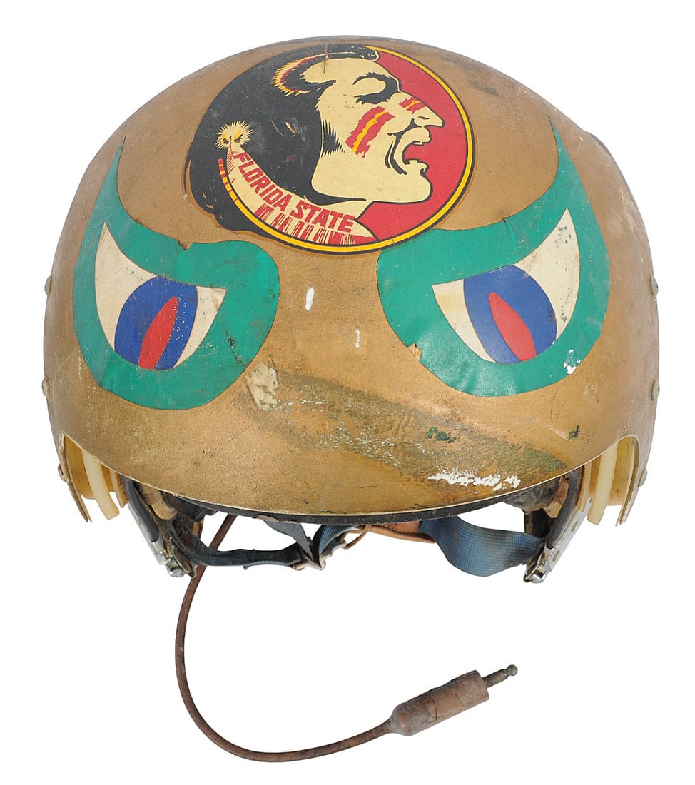 Named Cold War Era US Navy Pilots Helmet with Avionics (D4E) - 2
