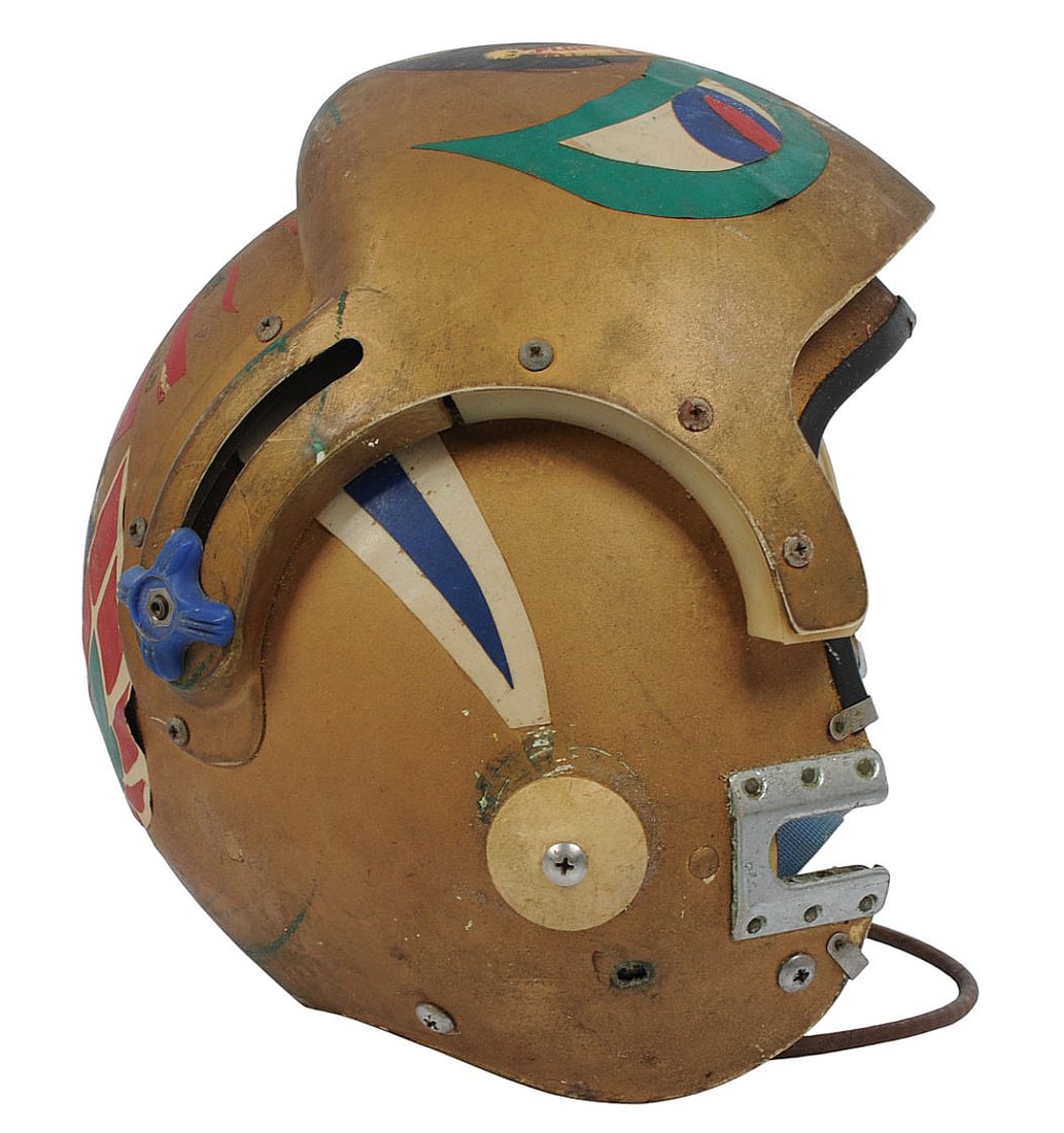 Named Cold War Era US Navy Pilots Helmet with Avionics (D4E) - 5