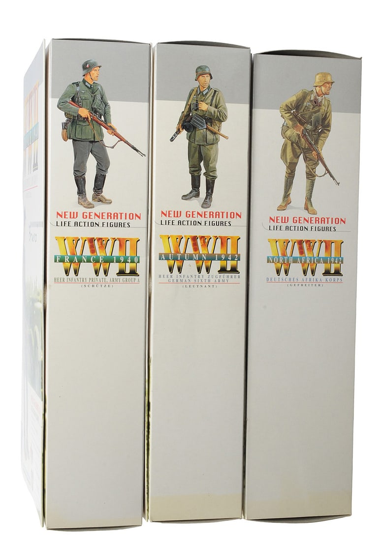 Dragon Inc. WWII German Heer and Afrika Corp Infantry Action Figure Lot of 3(C3T) - 4