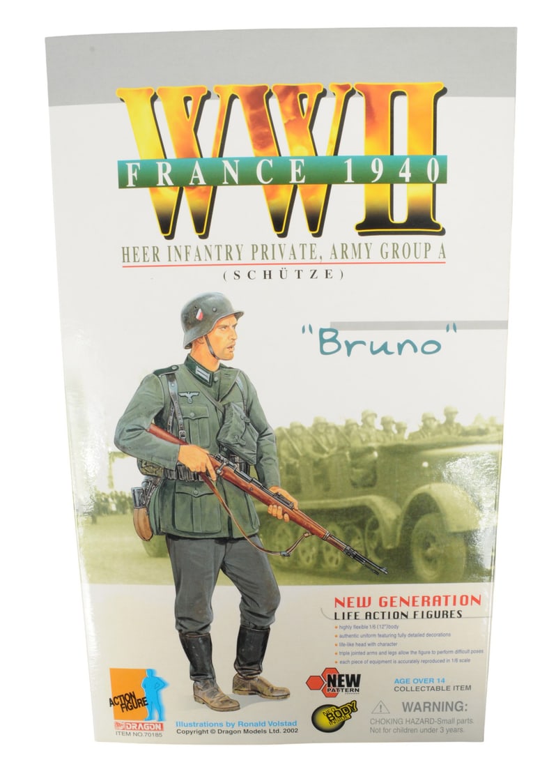 Dragon Inc. WWII German Heer and Afrika Corp Infantry Action Figure Lot of 3(C3T) - 5