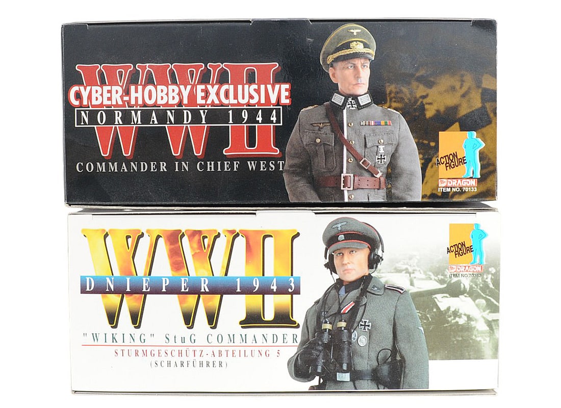 Dragon Inc. WWII German Commander in Chief West and Wiking Commander Action Figure Lot of 2 (C3T) - 2