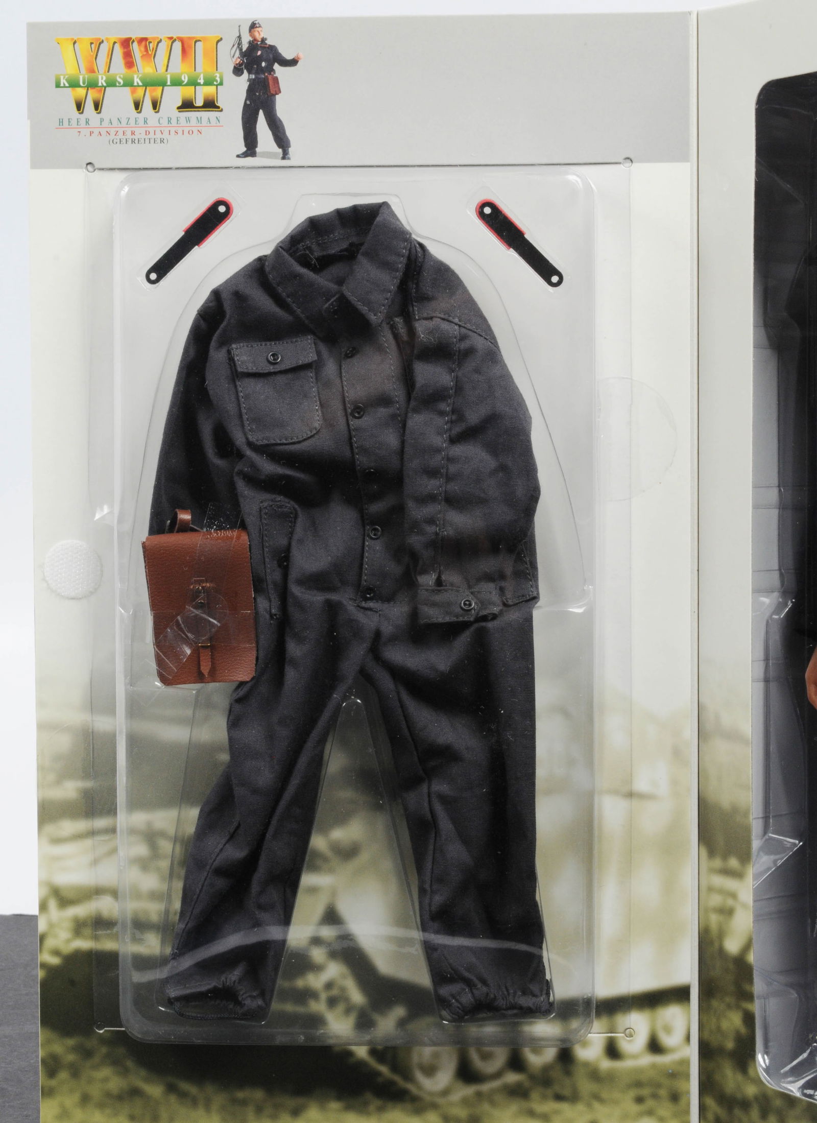 Dragon Inc. WWII German Totenkopf Panzer Grenadier and Panzer Crewman Action Figure Lot of 2(C3T) - 16