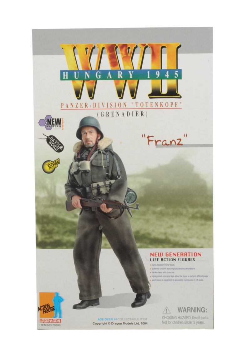 Dragon Inc. WWII German Totenkopf Panzer Grenadier and Panzer Crewman Action Figure Lot of 2(C3T) - 6