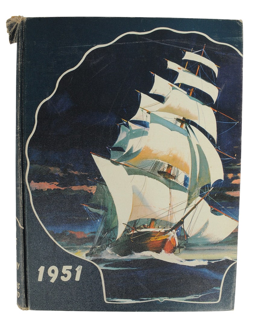 Vintage US Naval Academy Annapolis 1949 - 1951 "Lucky Bag" Year Books Lot of 3 (B3V) - 2