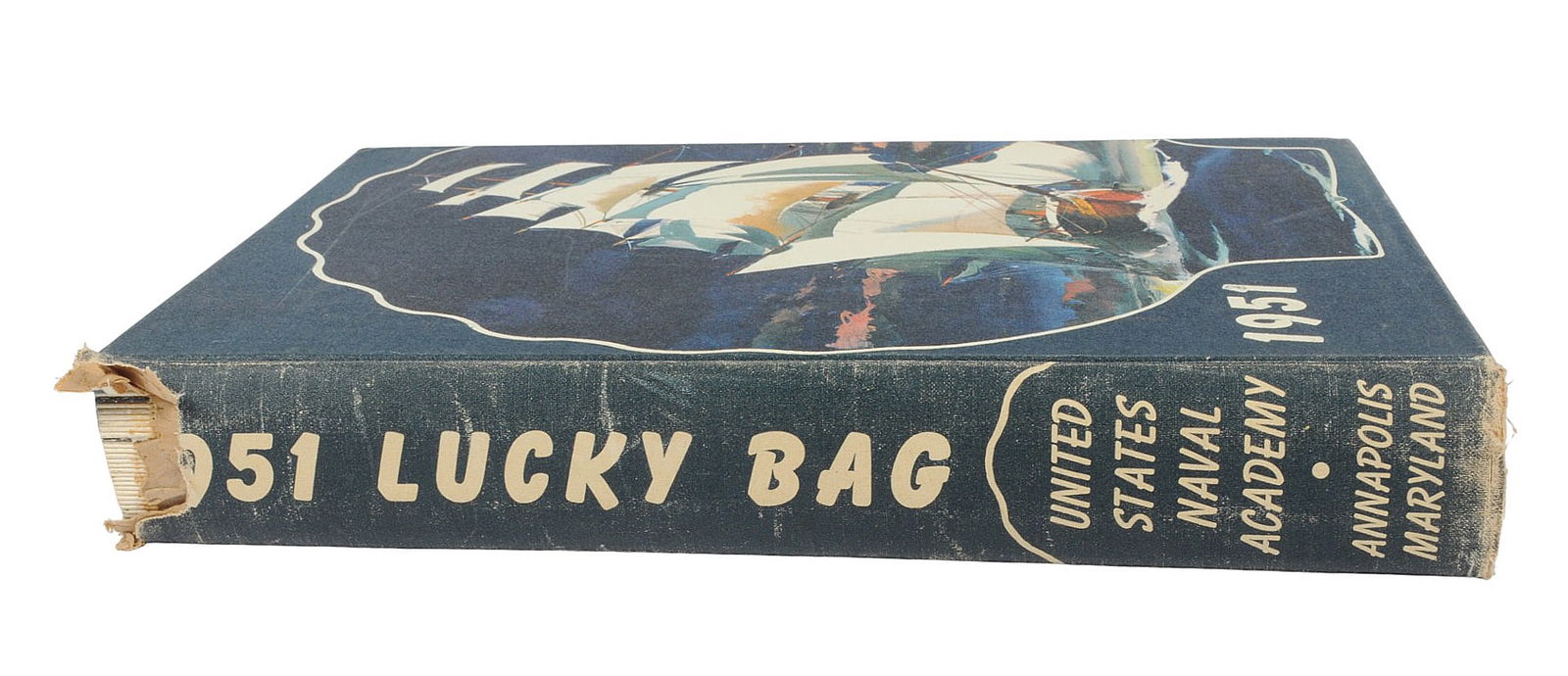 Vintage US Naval Academy Annapolis 1949 - 1951 "Lucky Bag" Year Books Lot of 3 (B3V) - 4