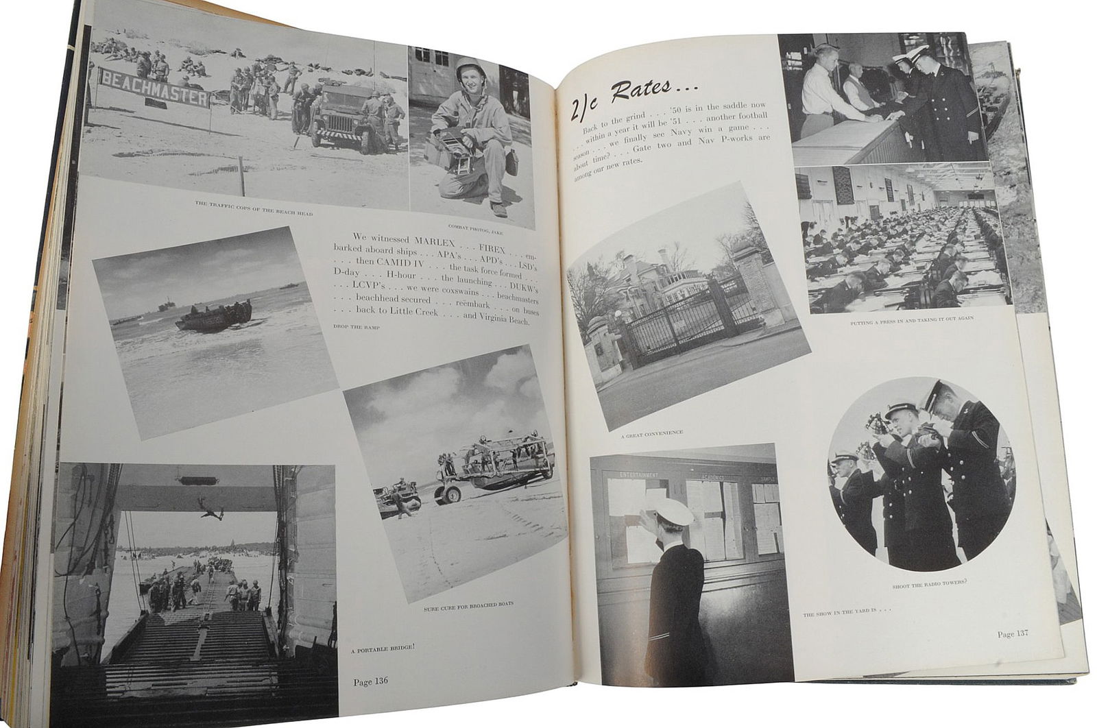 Vintage US Naval Academy Annapolis 1949 - 1951 "Lucky Bag" Year Books Lot of 3 (B3V) - 8