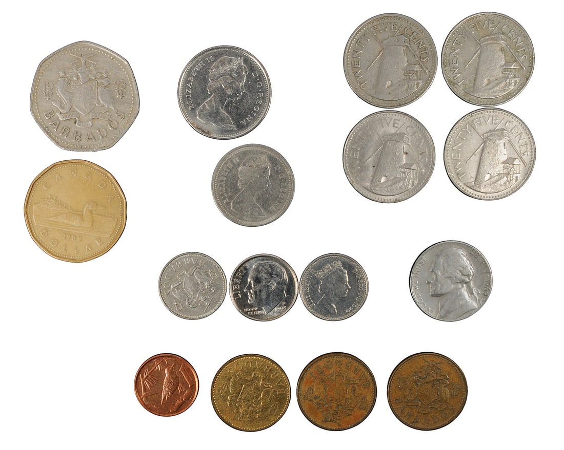 Large US, Foreign Coin, Pin, and Doubloon Lot of 48(A2W) - 3