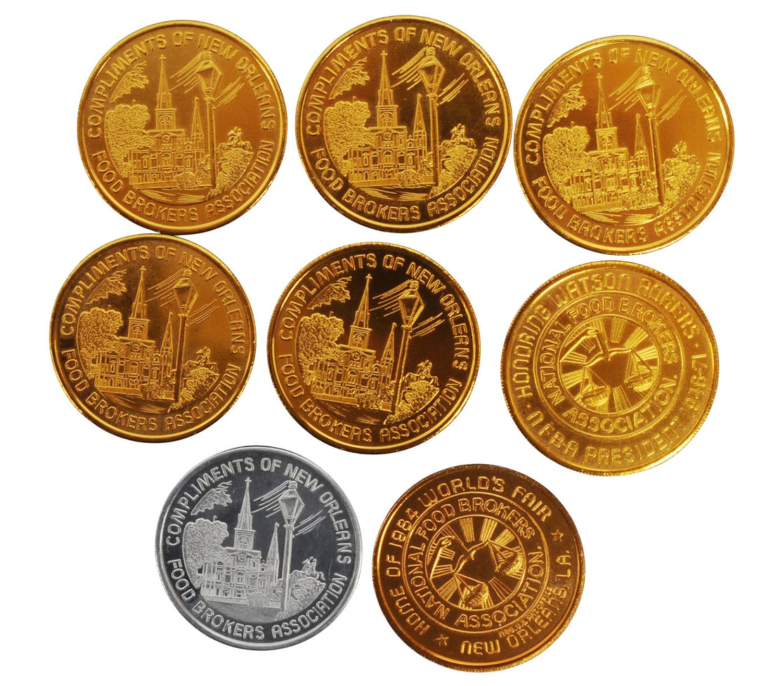 Large US, Foreign Coin, Pin, and Doubloon Lot of 48(A2W) - 5