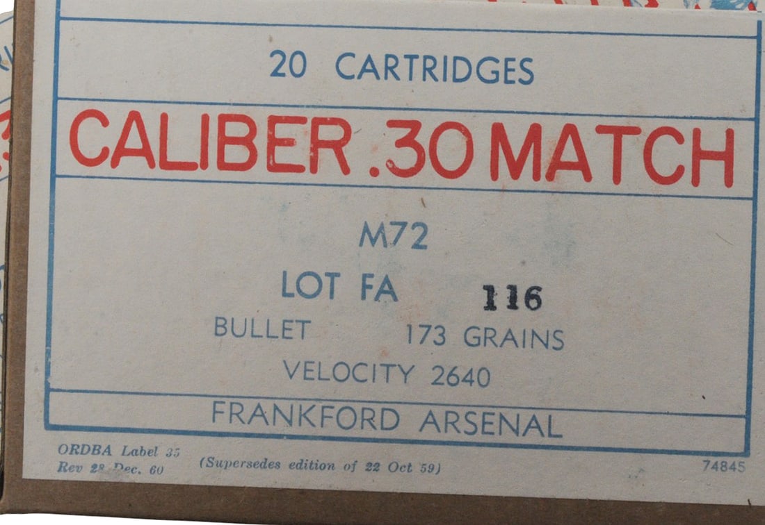 Vintage Frankford Arsenal 30-06 Match Ammo Can Lot of 360 Rds. (WMT) - 2