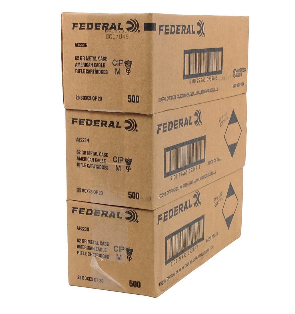 Federal 223 Rem. 62Gr Box Lot of 1500 Rds.(A2J) - 2