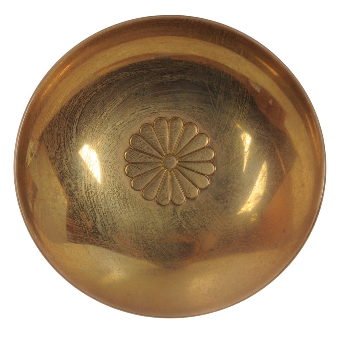 Cased Imperil Japanese WWII era Gold Lacquer Sake/Rice Cup/Bowl (AIF) - 3