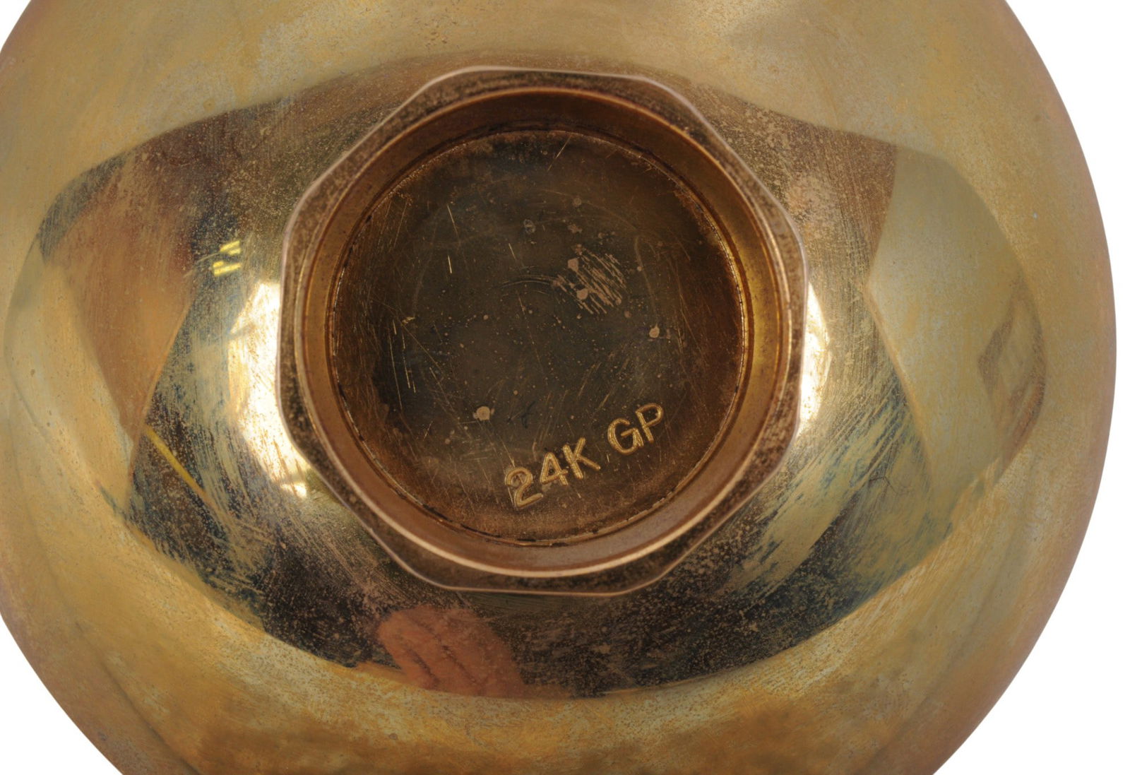 Cased Imperil Japanese WWII era Gold Lacquer Sake/Rice Cup/Bowl (AIF) - 4