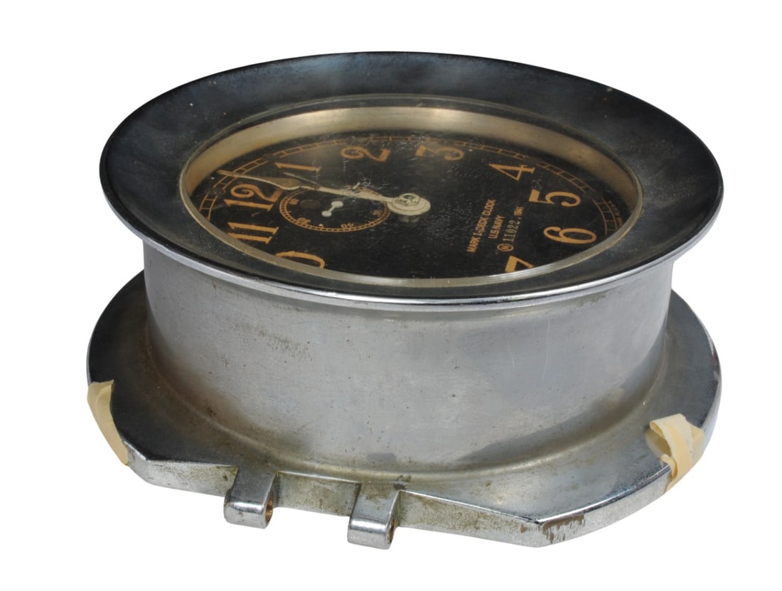 US Navy WWII issue MARK I-Deck Clock (B4M) - 4