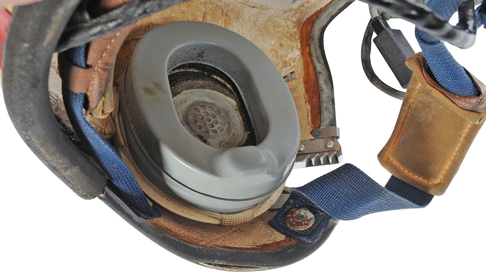 US Navy Vietnam War era Taped Fighter Pilot Helmet, Baf & Flahlight (B4M) - 9