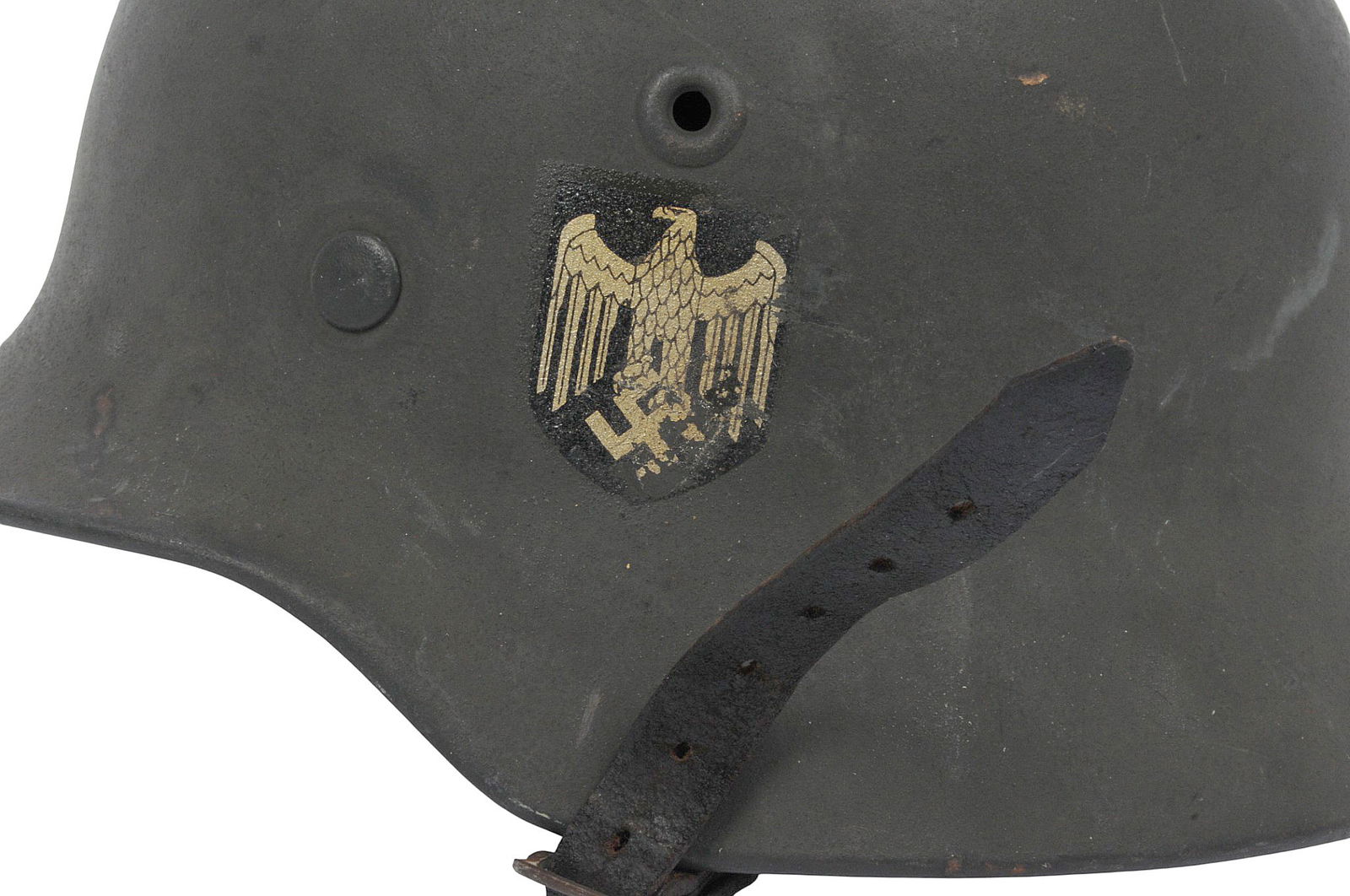 German Army WWII issue M40 Stalhelm Helmet (B4M) - 2