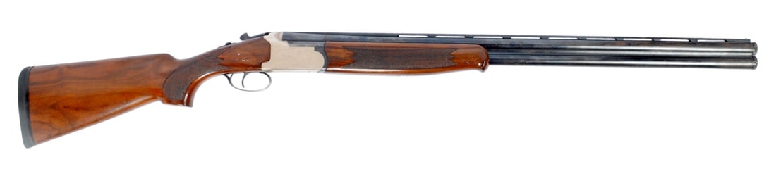 Spanish Lanber Engraved 12 Ga. Over & Under Shotgun - FFL # 237953 (A1): An attractive Spanish Lanber Engraved 12 Ga. Over & Under Shotgun in good to very good condition. Ventilated rib, rubber recoil pad, screw in chokes and a barrel length is 29 1/2". 