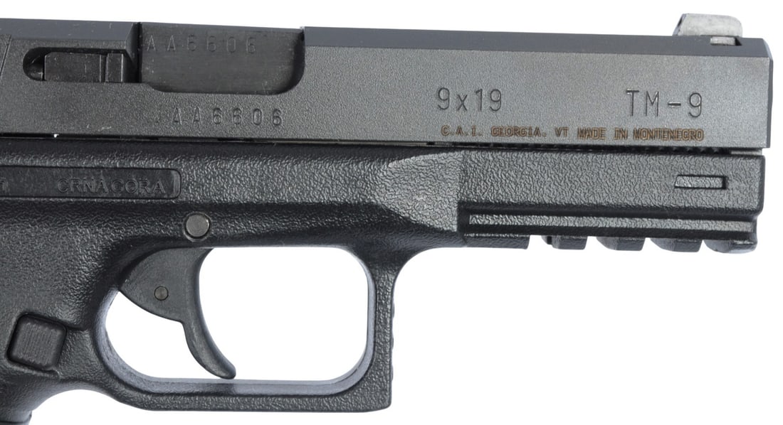Montenegrin Tara CRNA Gora TM-9 9mm Semi Auto Pistol FFL AA6606P (JGD1) - 4