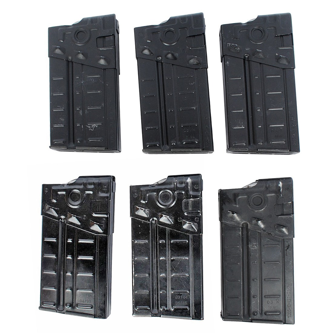 German Heckler & Koch HK91 7.62x51mm Magazine Lot of 6 (JGD): A German Heckler & Koch HK91 7.62x51mm Magazine Lot of 6 in good to very good condition with nice HK markings.