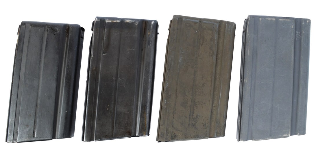 Surplus 7.62x51mm 20rd. FAL Magazine Lot of 3 with One Shell (JGD): A Surplus 7.62x51mm 20rd. FAL Magazine Lot of 3 with One Shell in good to very good condition.