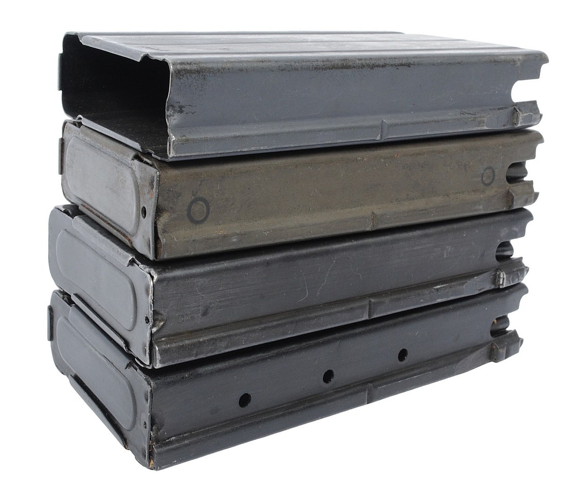 Surplus 7.62x51mm 20rd. FAL Magazine Lot of 3 with One Shell (JGD) - 4