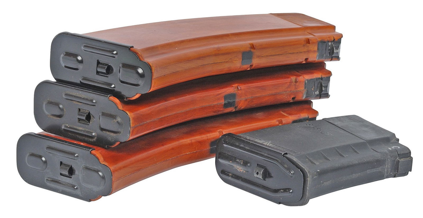 East German / Russian Izmash Surplus Bakelite / Polymer AK74 5.45x39mm Mag Lot of 4 (JGD) - 2