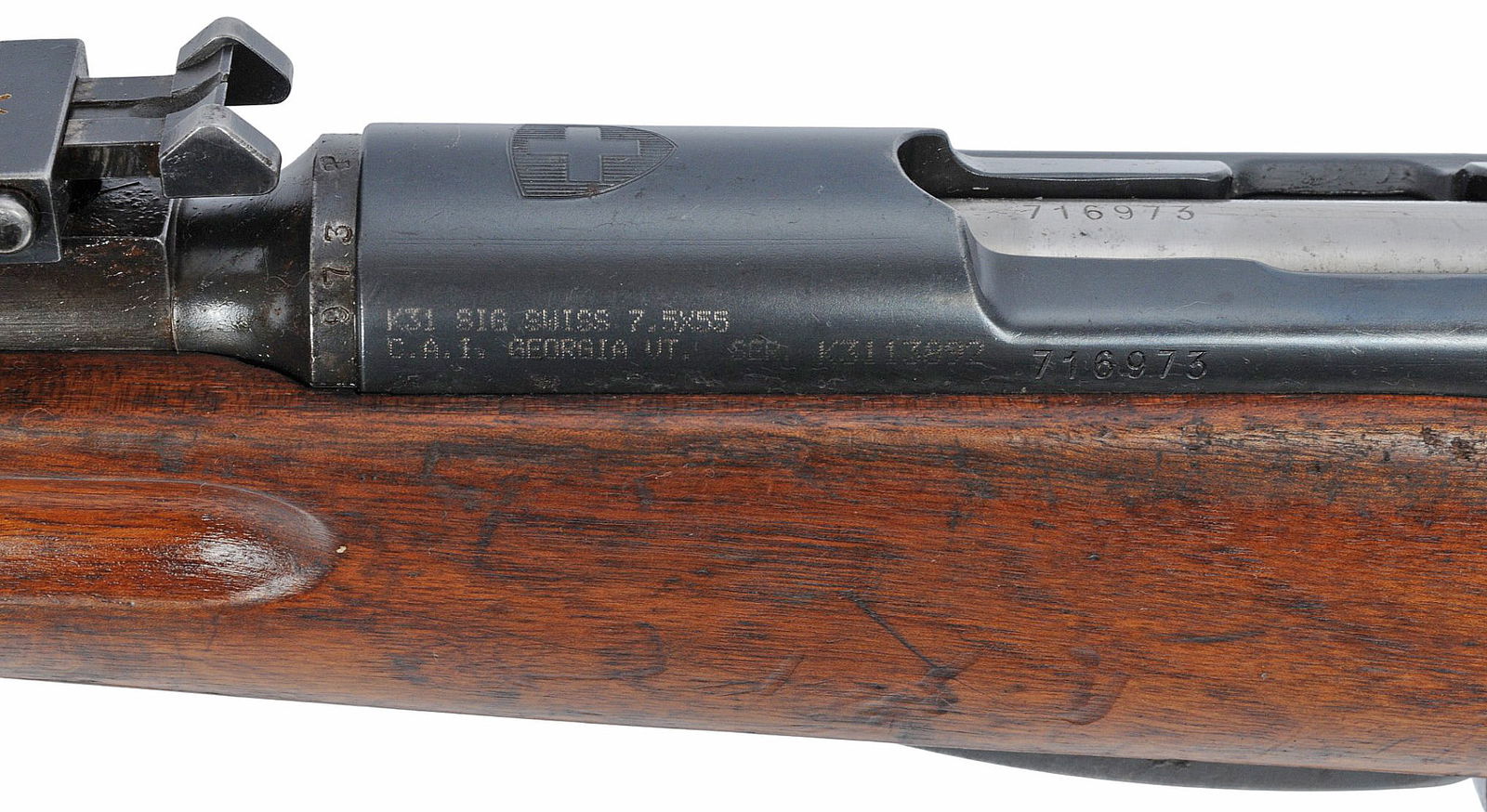 Swiss/SIG K31 7.5 Swiss Straight-Pull Rifle FFL Required: K3113892 (G2L1) - 9