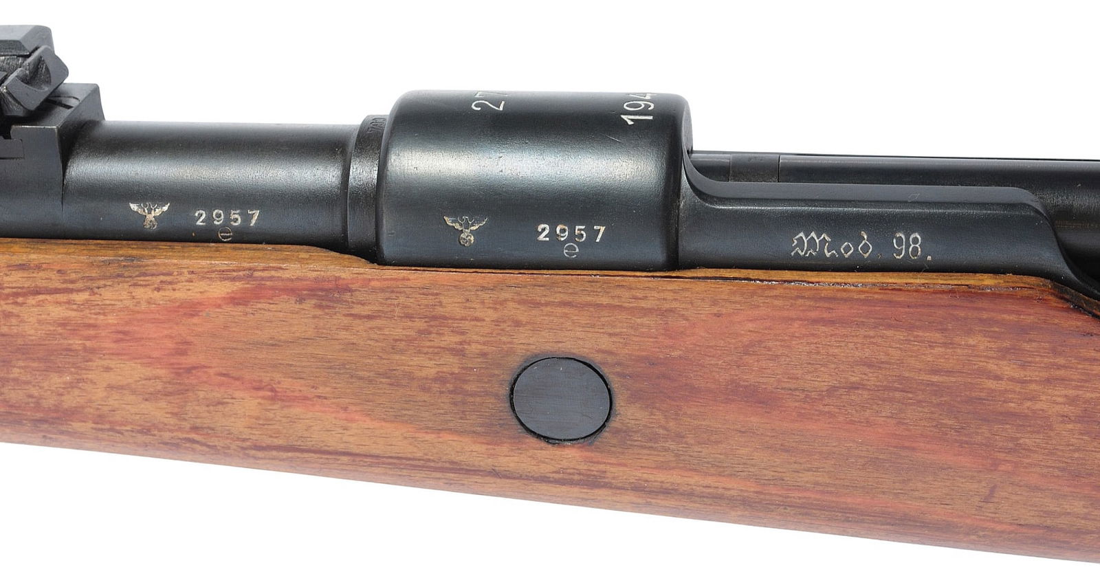 Rare German Military WWII era Mostly MATCHING 98K 8mm Mauser Bolt-Action Rifle - FFL # 2957e (APL1) - 9