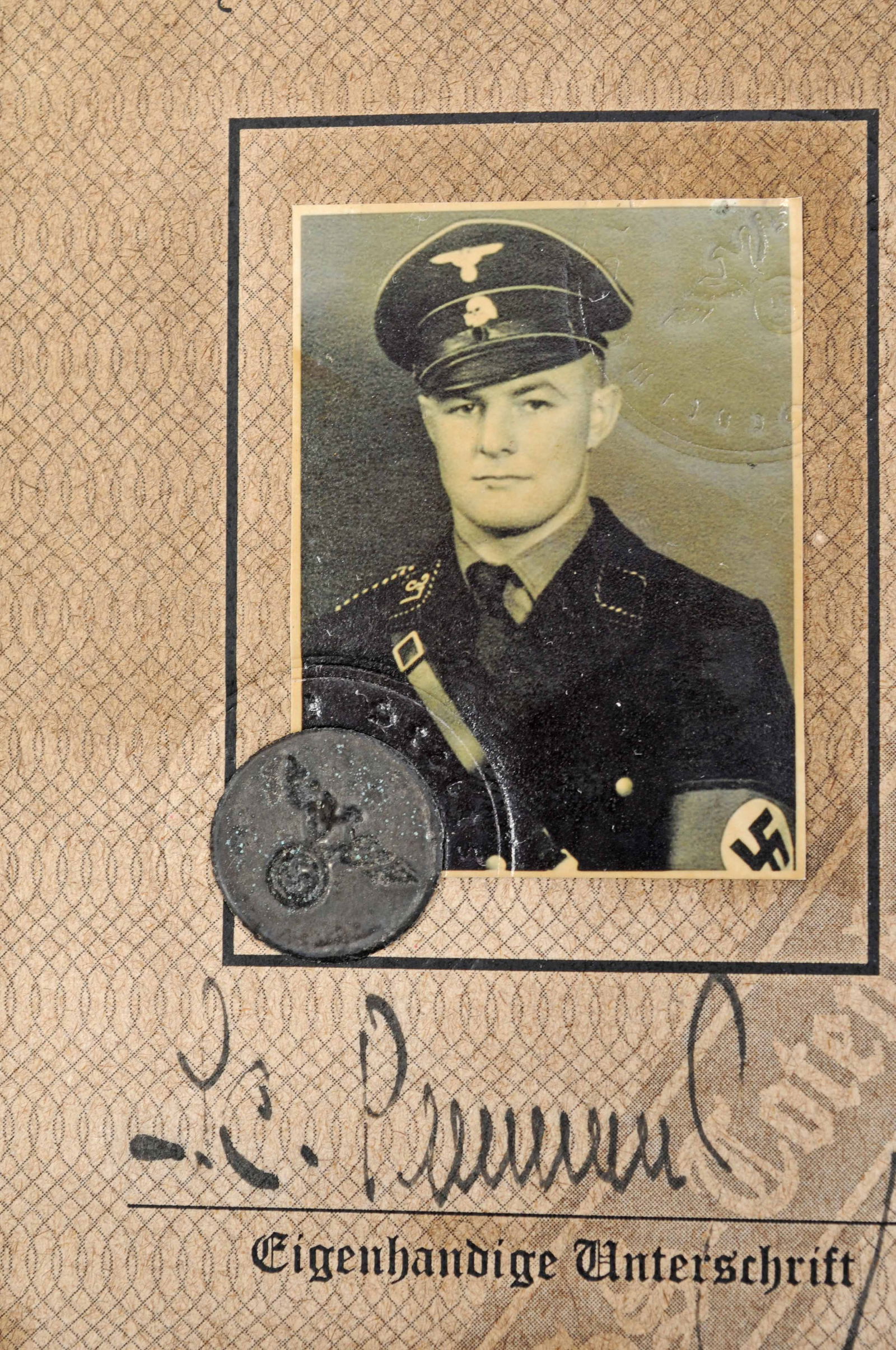 Scarce *German WWII Dienstausweis ID Card for an SS Concentration Camp Inspector (APL) - 4