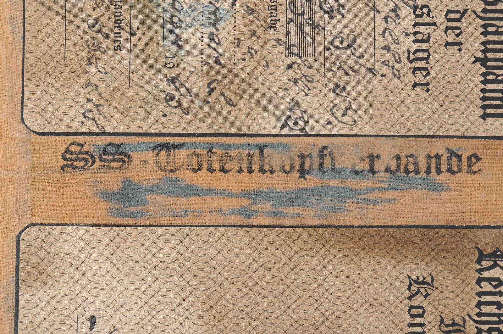 Scarce *German WWII Dienstausweis ID Card for an SS Concentration Camp Inspector (APL) - 5