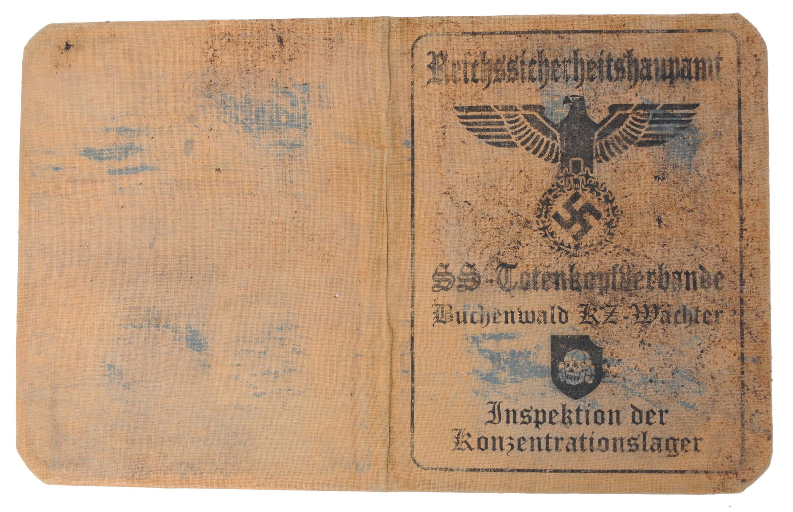 Scarce *German WWII Dienstausweis ID Card for an SS Concentration Camp Inspector (APL) - 6