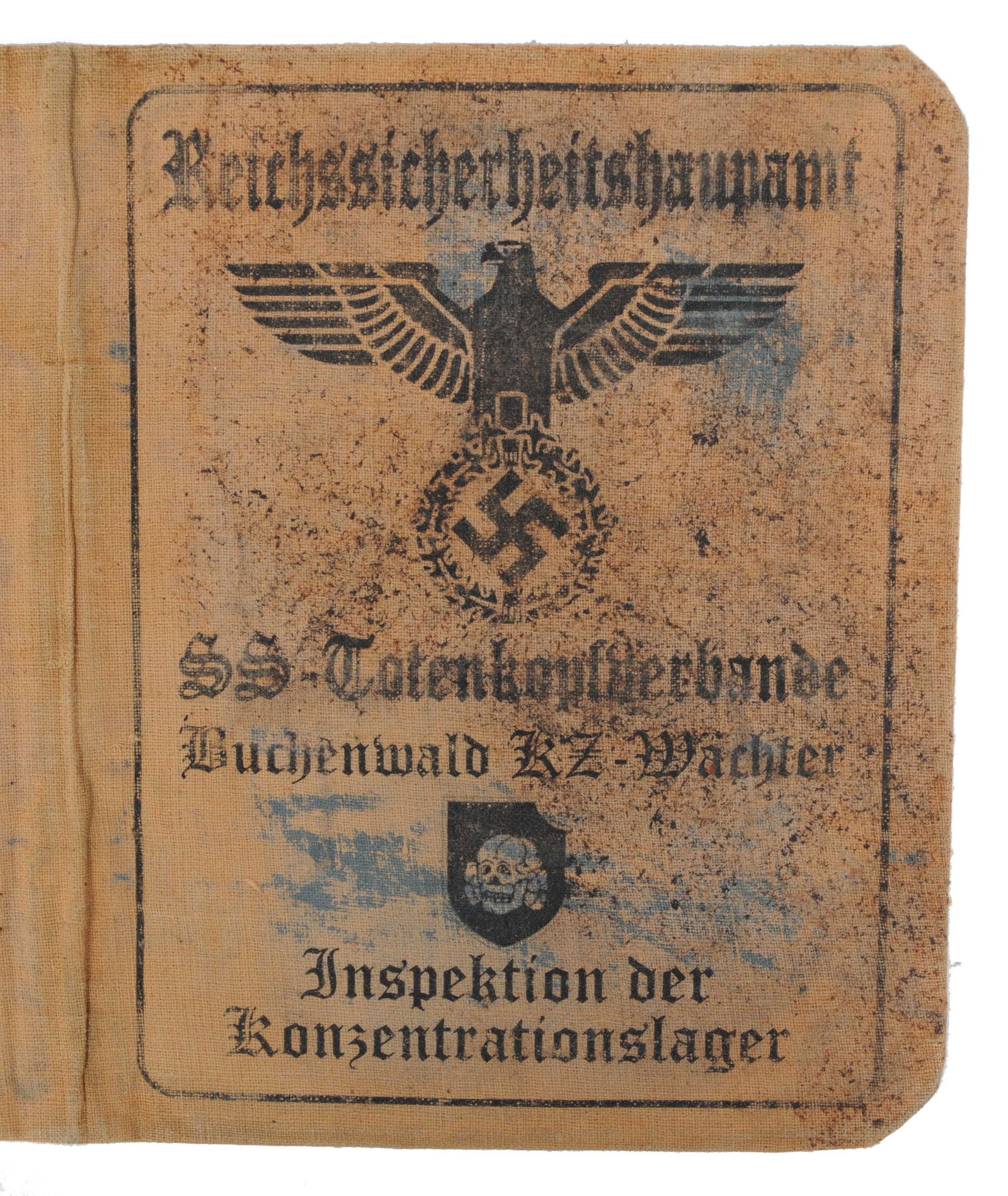 Scarce *German WWII Dienstausweis ID Card for an SS Concentration Camp Inspector (APL) - 7