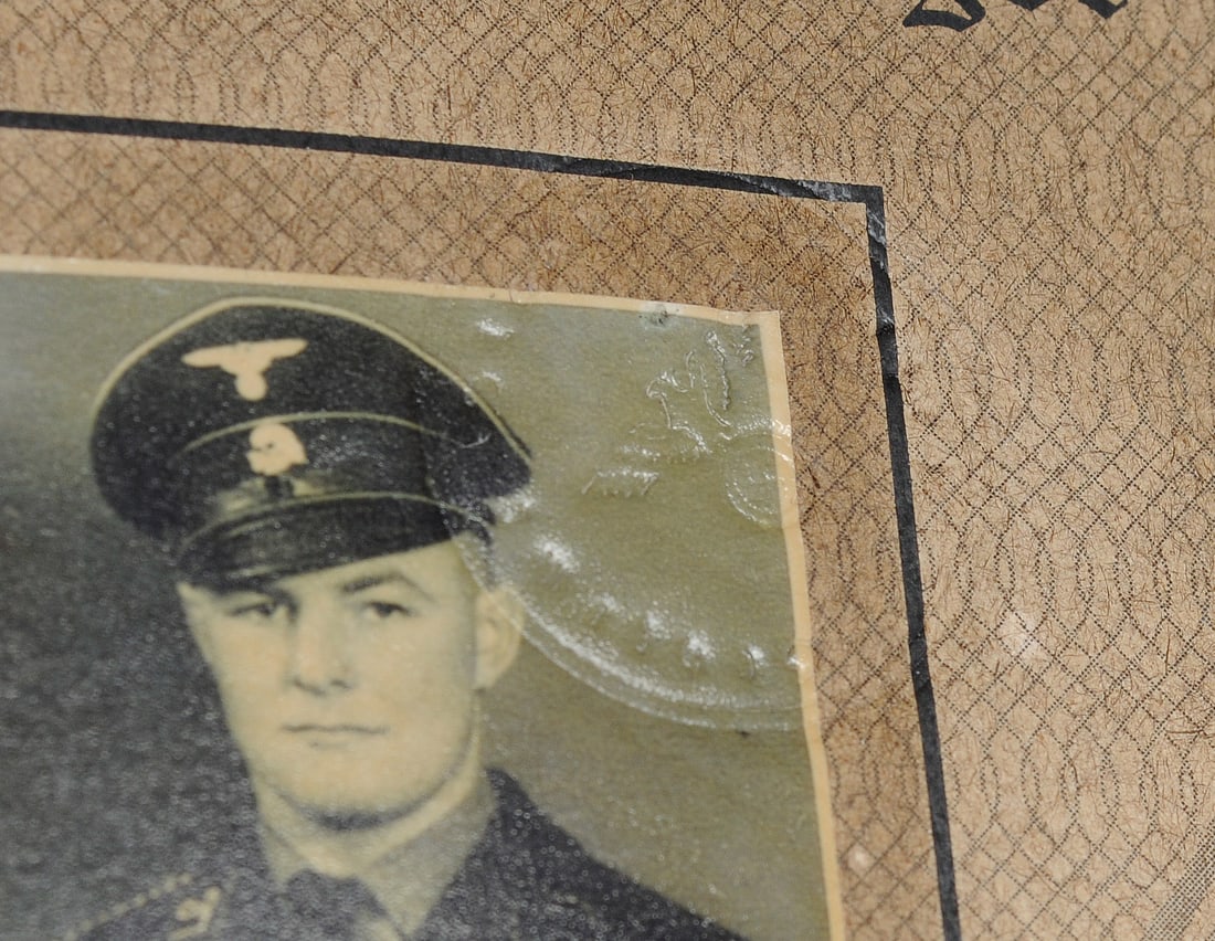 Scarce *German WWII Dienstausweis ID Card for an SS Concentration Camp Inspector (APL) - 9