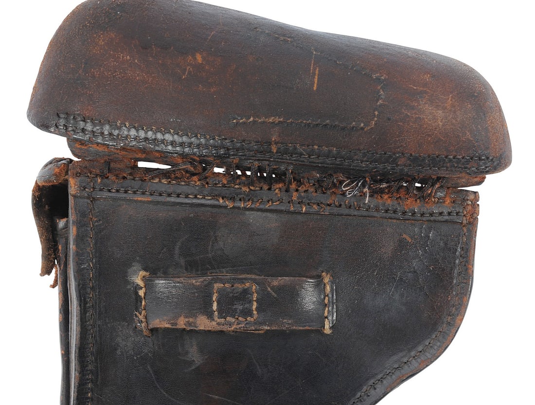 Imperial German 1916 Dated Bavarian Marked WWI Artillery Luger Holster(APL) - 8