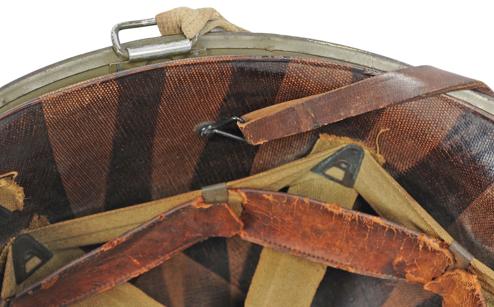 US Military WWII issue M-1 Helmet, Liner, and Chin-Strap (TJZ) - 10