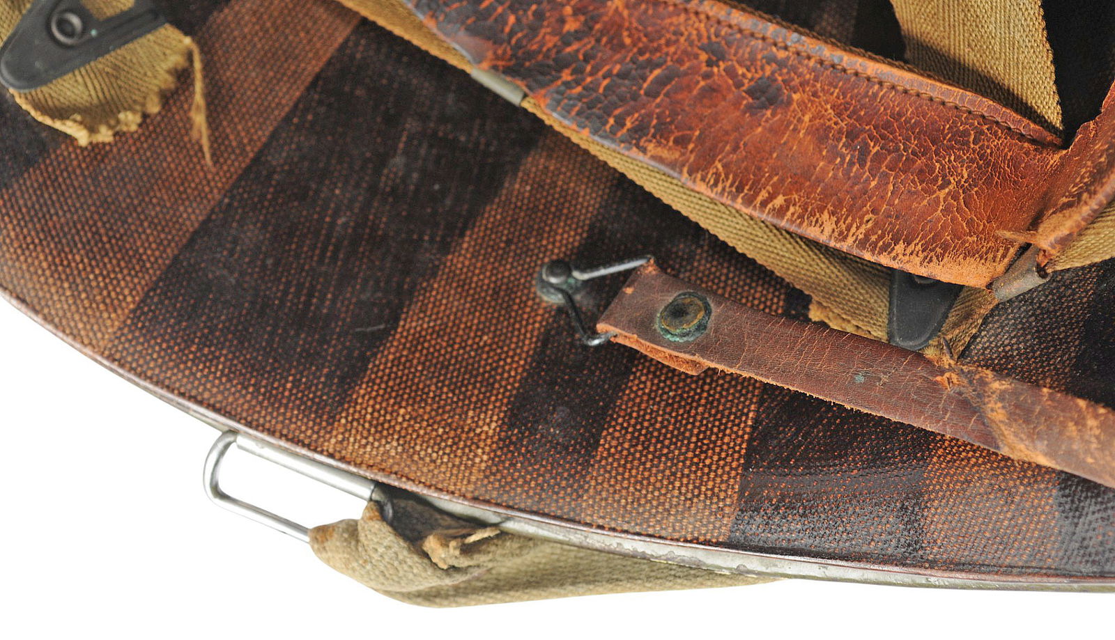 US Military WWII issue M-1 Helmet, Liner, and Chin-Strap (TJZ) - 11