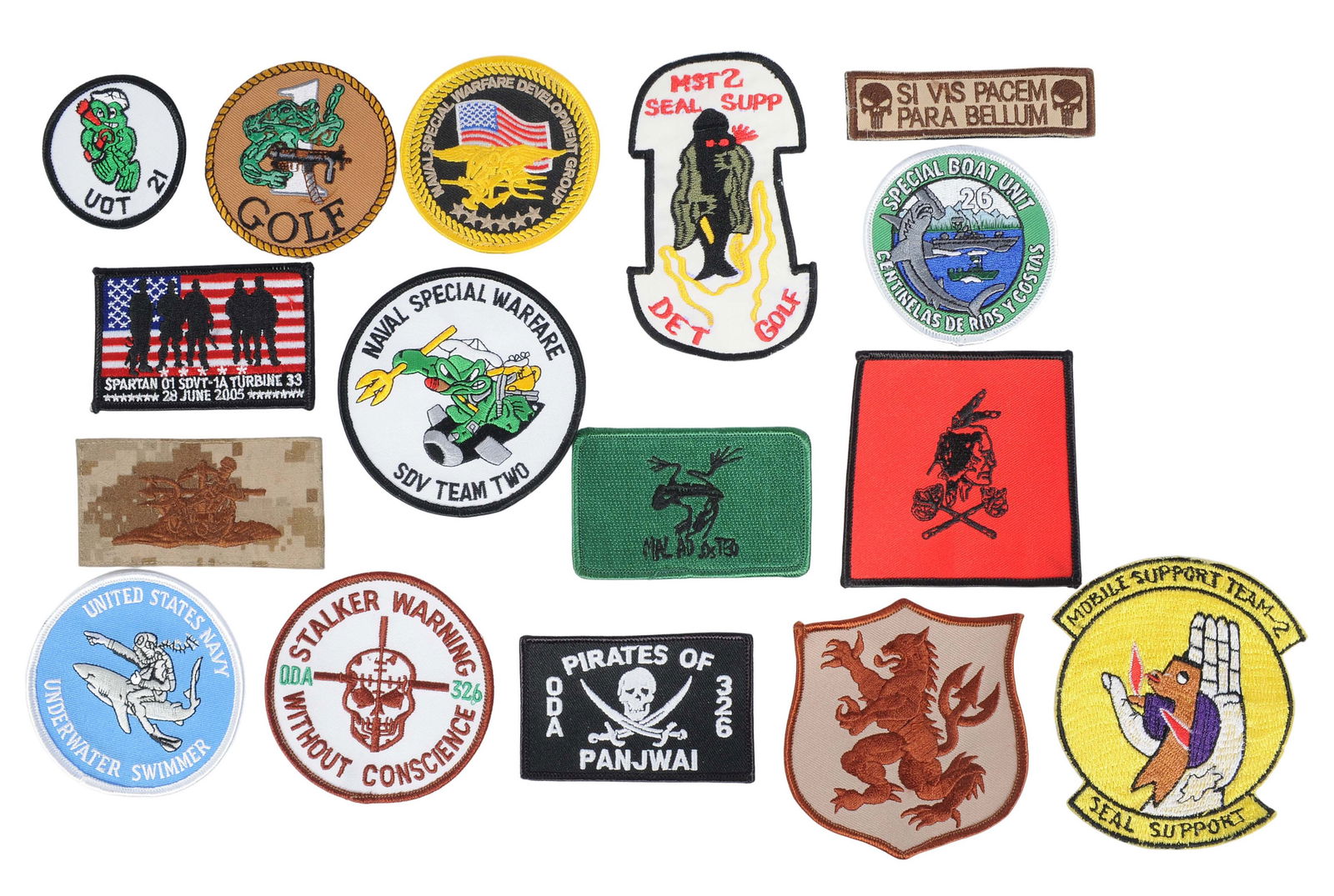 US Navy Special Warfare Vietnam - GWOT era DEVGRU/SEAL/Fleet Coin and Patch Lot of 27 (APL) - 2