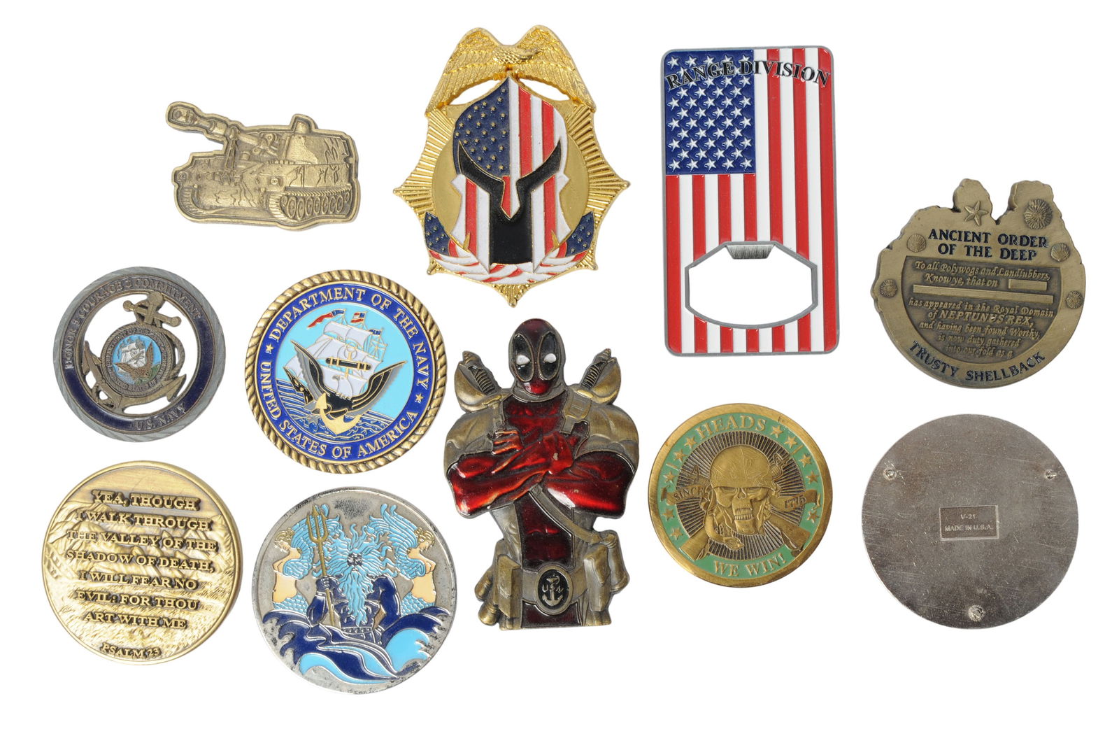 US Navy Special Warfare Vietnam - GWOT era DEVGRU/SEAL/Fleet Coin and Patch Lot of 27 (APL) - 5