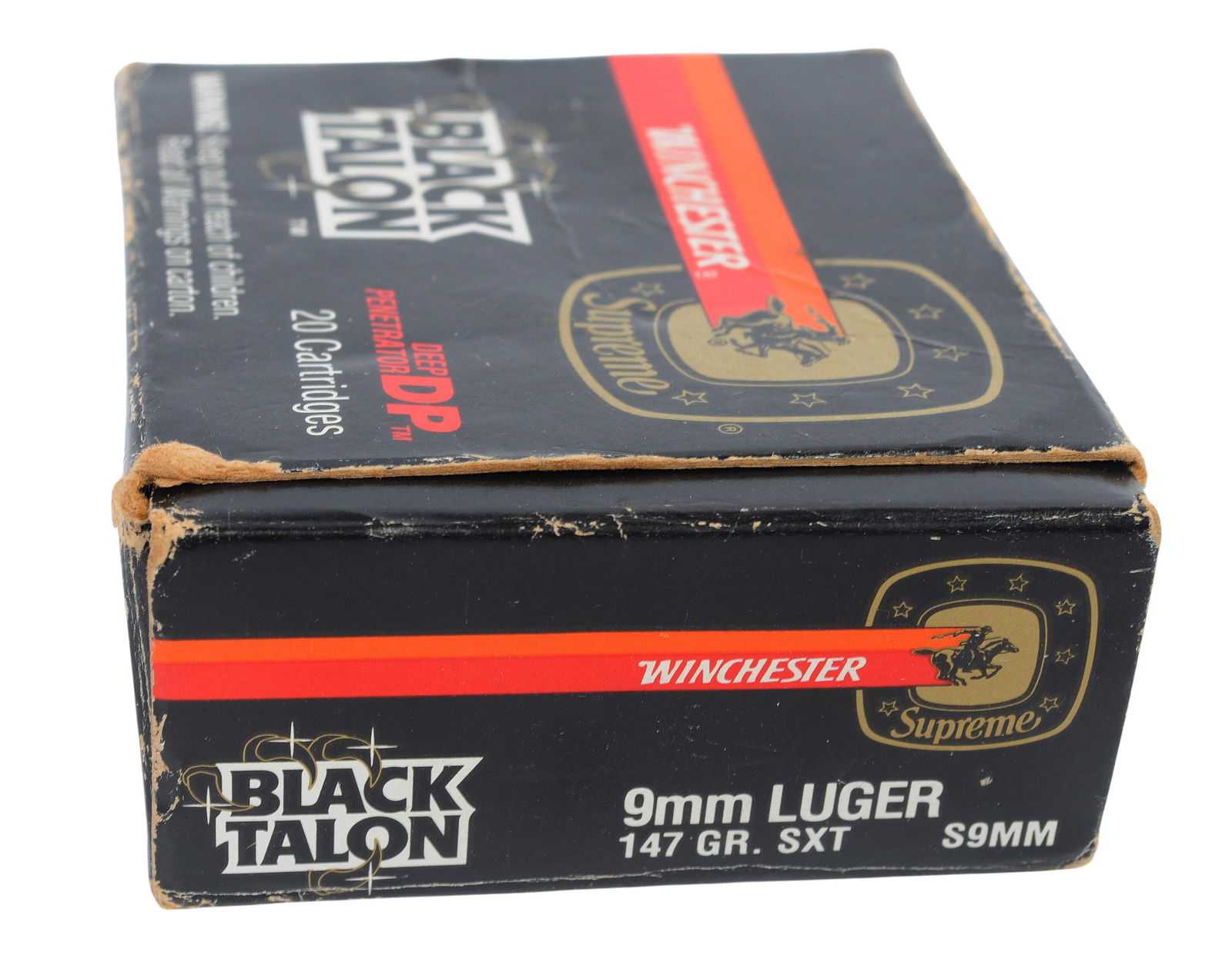 Rare Vintage Winchester Black Talon 9mm Box of 20 Rds. (APL1) - 3