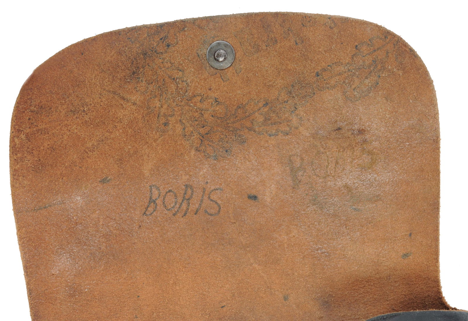 Scarce *German WWII BDR Code 1941 Dated Waffen SS Depot Marked Occupied Hi-Power Holster (APL) (APL) - 4