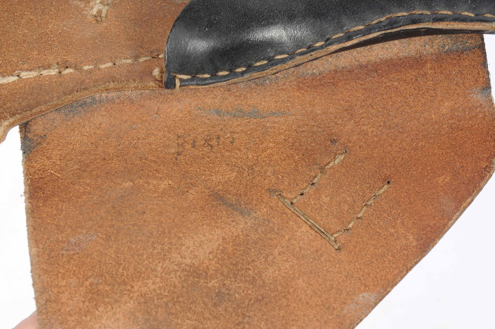 Scarce *German WWII BDR Code 1941 Dated Waffen SS Depot Marked Occupied Hi-Power Holster (APL) (APL) - 5