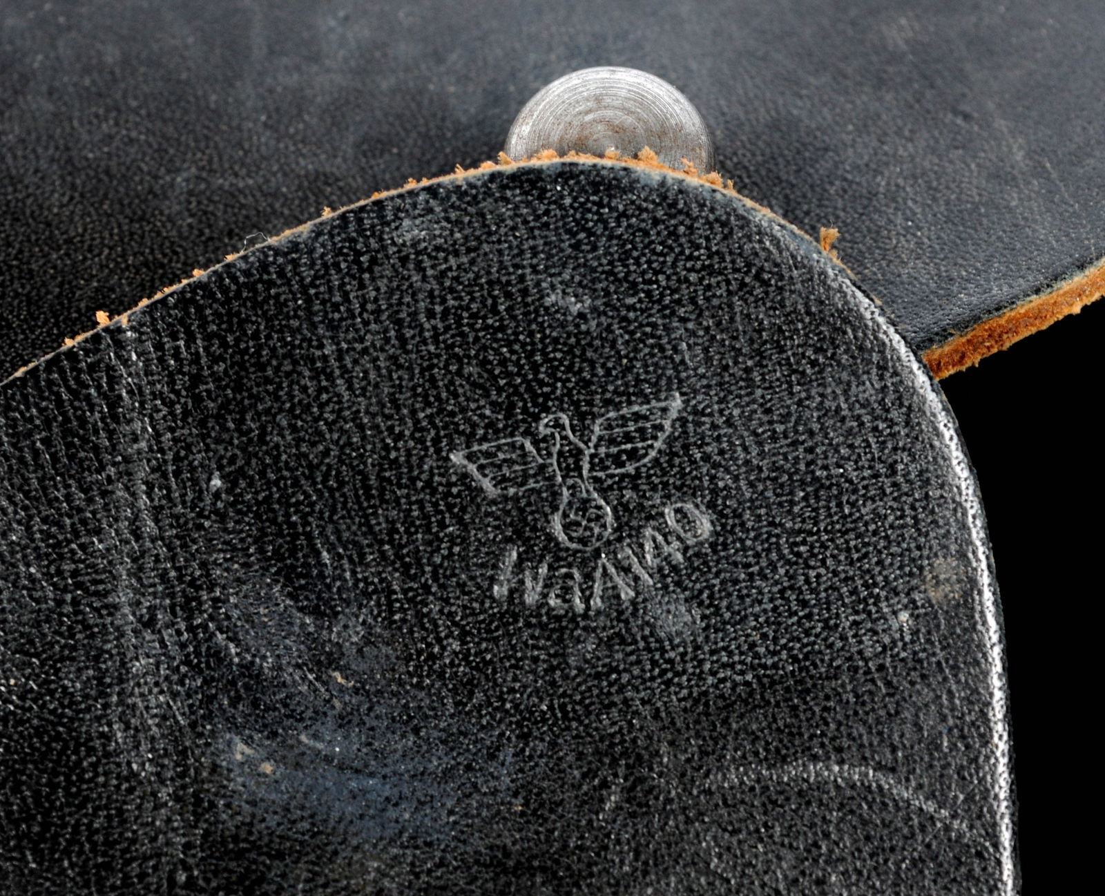 Scarce *German WWII BDR Code 1941 Dated Waffen SS Depot Marked Occupied Hi-Power Holster (APL) (APL) - 6