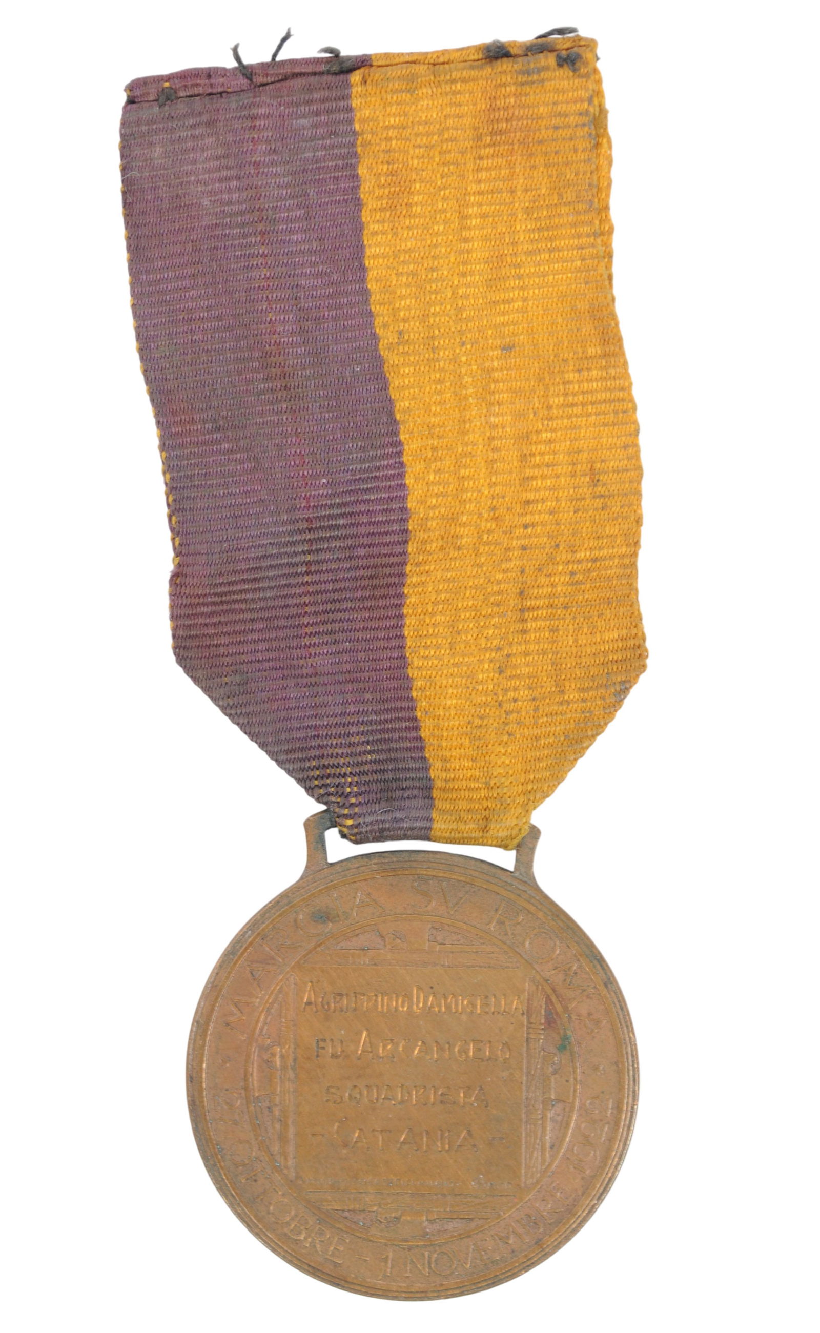 Italian 1922 Commemorative Medal Marcia su Roma Medal (JHB) - 3