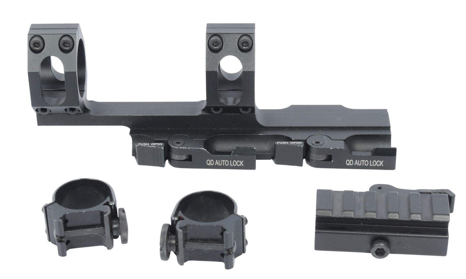 Commercial Monolithic, 2-Piece, Picatinny 1 Inch Scope Mount Lot of 3 (IAR) (1 of 2)