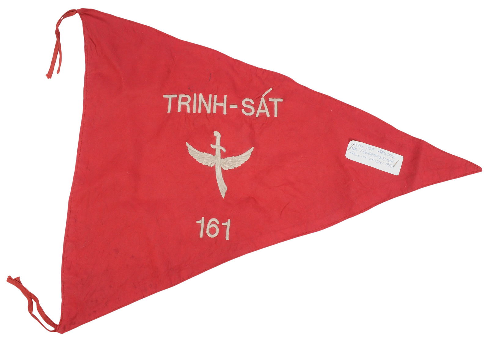 Rare Vietnam War Phuoc Tuy Province Saigon PRU Quartermaster Facility Trinh-Sat 161 Pennant (CPD) (1 of 9)