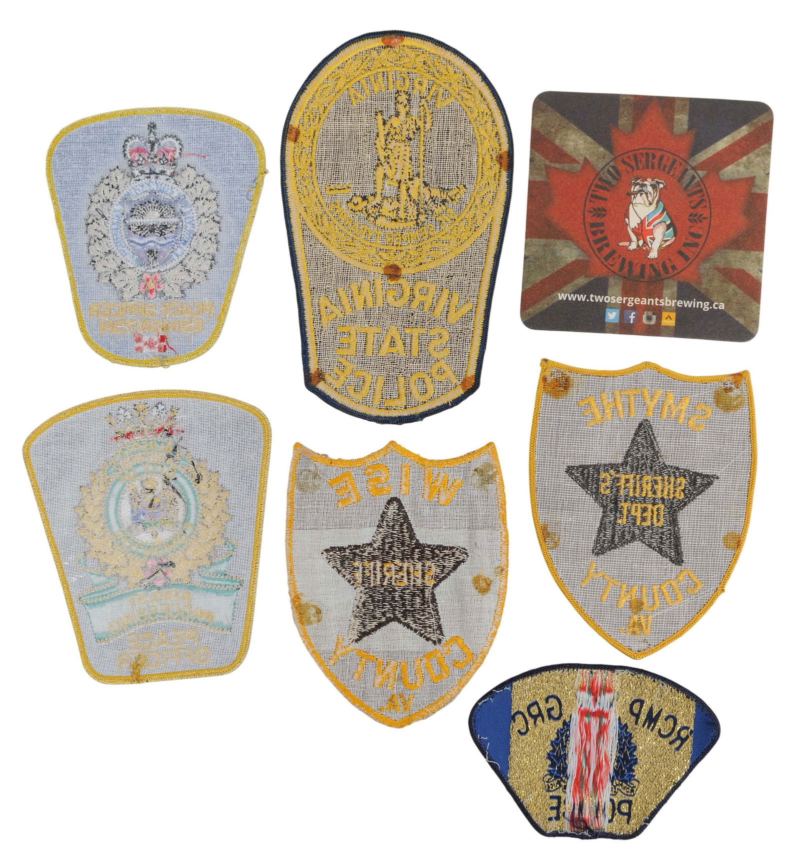 Interesting US and Canadian Law Enforcement Pin, Badge, and Patch Lot of 19(JHB) - 3