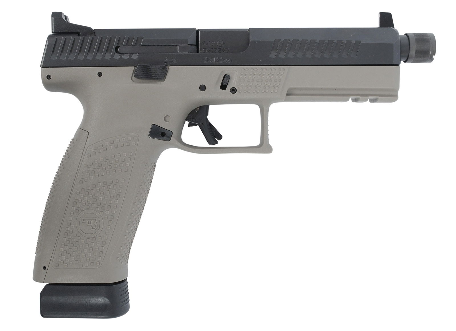 CZ USA CZ P-10 F Suppressor Ready 9mm Semi Auto Pistol FFL D413246 (JGD1): A CZ USA CZ P-10 F Suppressor Ready 9mm Semi Auto Pistol in very good condition with a bright and defined bore. The action appears to function properly with minor wear to the original finish or