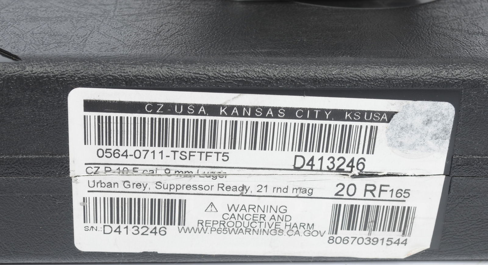 CZ USA CZ P-10 F Suppressor Ready 9mm Semi Auto Pistol FFL D413246 (JGD1) - 9